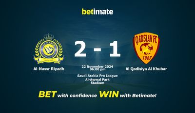 Al-Nassr Riyadh gegen Al Qadisiya Al Khubar Vorhersage, Quoten und Wetttipps 22.11.2024
