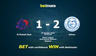 Al Shabab Seeb vs. Saham – Vorhersage, Quoten und Wetttipps 29.10.2024
