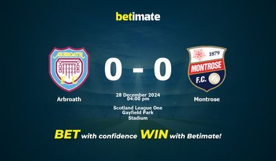 Arbroath vs. Montrose – Vorhersage, Quoten und Wetttipps 28.12.2024