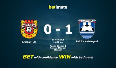 Arsenal Tula vs. Baltika Kaliningrad – Vorhersage, Quoten und Wett-Tipps – 24.05.2025