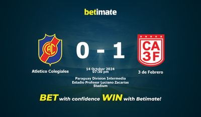 Atletico Colegiales vs. 3 de Febrero Vorhersage, Quoten und Wetttipps 14.10.2024