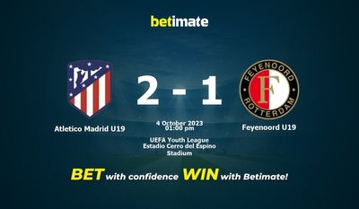 Atletico Madrid U19 gegen Feyenoord U19 Vorhersage, Quoten und Wetttipps 10.04.2023