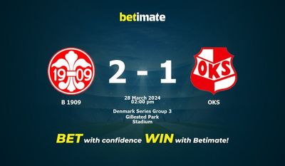 B 1909 gegen OKS Vorhersage, Quoten und Wetttipps 28.03.2024