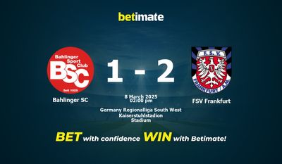 Bahlinger SC vs. FSV Frankfurt Prognose, Quoten & Wetttipps 08.03.2025