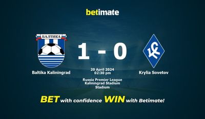 Baltika Kaliningrad gegen Krylia Sovetov Vorhersage, Quoten und Wetttipps 20.04.2024