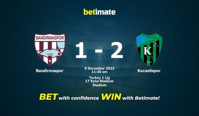 Bandirmaspor vs. Kocaelispor Vorhersage, Quoten und Wetttipps 12.09.2023
