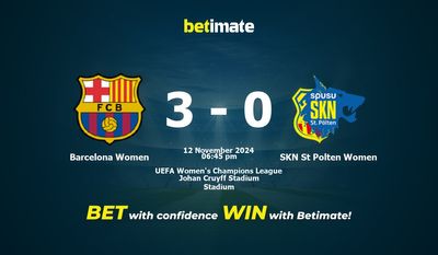 Barcelona Frauen vs. SKN St. Pölten Frauen – Vorhersage, Quoten und Wetttipps 12.11.2024