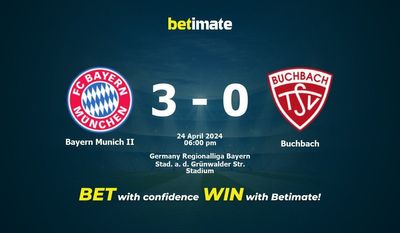 Bayern München II vs. Buchbach Vorhersage, Quoten & Wetttipps 24.04.2024