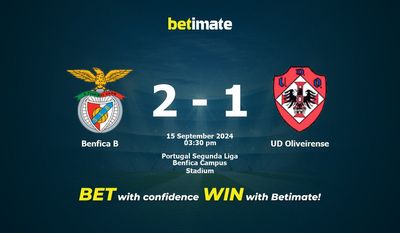 Benfica B vs. UD Oliveirense Vorhersage, Quoten und Wetttipps 15.09.2024