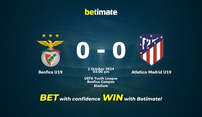 Benfica U19 vs. Atletico Madrid U19 Vorhersage, Quoten und Wetttipps 02.10.2024