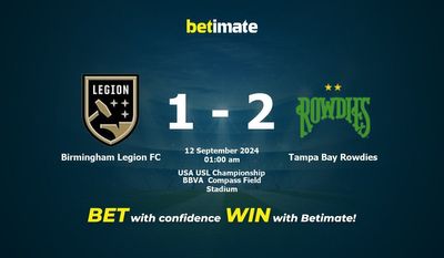 Birmingham Legion FC vs. Tampa Bay Rowdies Vorhersage, Quoten und Wetttipps 12.09.2024