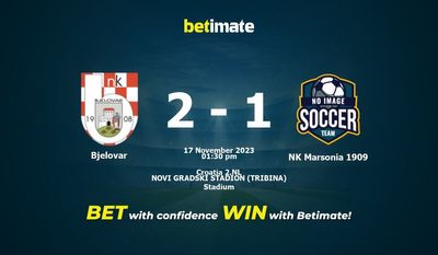 Bjelovar gegen NK Marsonia 1909 Vorhersage, Quoten und Wetttipps 17.11.2023