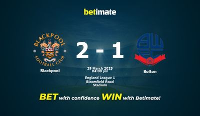 Blackpool vs. Bolton – Vorhersage, Quoten und Wetttipps – 29.03.2025