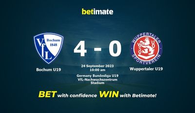 Bochum U19 gegen Wuppertaler U19 Vorhersage, Quoten & Wetttipps 24.09.2023
