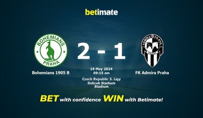 Bohemians 1905 B gegen FK Admira Praha Vorhersage, Quoten und Wetttipps 19.05.2024