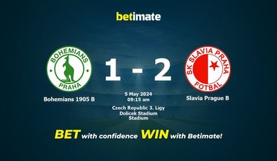 Bohemians 1905 B gegen Slavia Prague B Vorhersage, Quoten und Wetttipps 05.05.2024