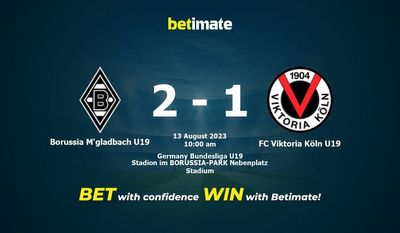 Borussia M'gladbach U19 vs. FC Viktoria Köln U19 Vorhersage, Quoten & Wetttipps 13.08.2023