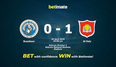 Busaiteen vs. Al Hala – Vorhersage, Quoten und Wett-Tipps – 29.04.2025
