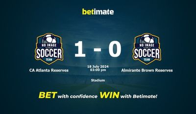 CA Atlanta Reserves vs. Almirante Brown Reserves Vorhersage, Quoten und Wetttipps 18.07.2024