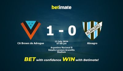 CA Brown de Adrogue vs. Almagro – Vorhersage, Quoten und Wetttipps 13.07.2024