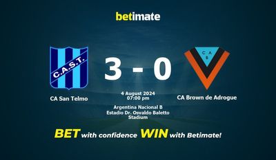 CA San Telmo vs. CA Brown de Adrogue Vorhersage, Quoten & Wetttipps 08.04.2024
