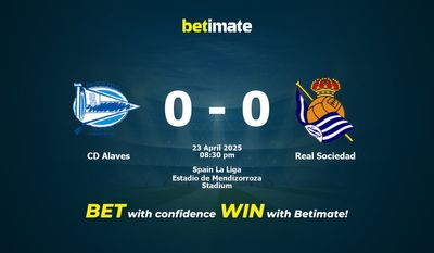 CD Alaves vs. Real Sociedad Vorhersage, Quoten & Wett-Tipps 23.04.2025