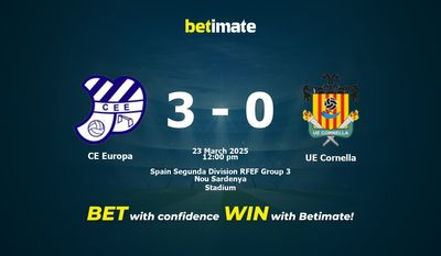 CE Europa vs. UE Cornella – Vorhersage, Quoten und Wett-Tipps 23.03.2025