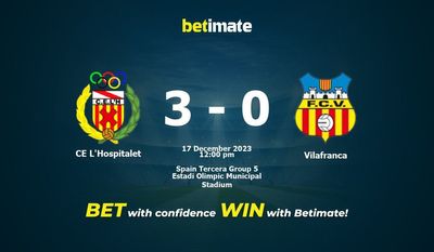 CE L'Hospitalet vs. Vilafranca Vorhersage, Quoten & Wett-Tipps 17.12.2023