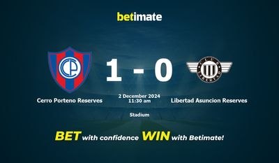 Cerro Porteno Reserves vs. Libertad Asuncion Reserves Vorhersage, Quoten und Wetttipps 02.12.2024