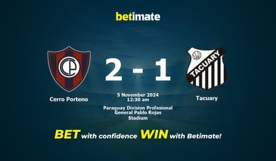 Cerro Porteno vs. Tacuary – Vorhersage, Quoten und Wetttipps, 04.11.2024
