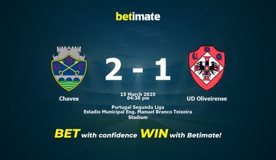 Chaves gegen UD Oliveirense Vorhersage, Quoten und Wetttipps 15.03.2025