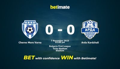 Cherno More Varna vs. Arda Kardzhali Vorhersage, Quoten und Wetttipps 11.07.2023