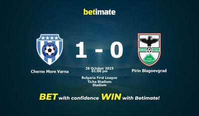 Cherno More Varna gegen Pirin Blagoevgrad Vorhersage, Quoten und Wetttipps 26.10.2023