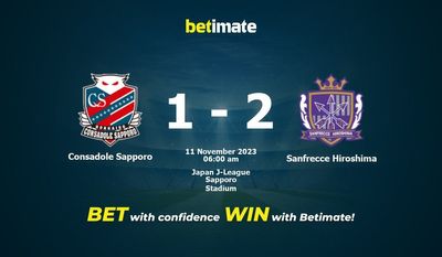 Consadole Sapporo gegen Sanfrecce Hiroshima Vorhersage, Quoten und Wetttipps 11.11.2023