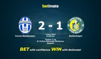Corum Belediyespor vs. Sanliurfaspor – Vorhersage, Quoten und Wett-Tipps – 05.04.2025