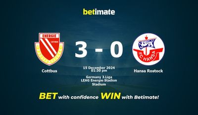 Cottbus vs. Hansa Rostock Prognose, Quoten & Wetttipps 15.12.2024