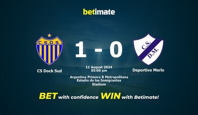 CS Dock Sud vs. Deportivo Merlo – Vorhersage, Quoten und Wetttipps – 11.08.2024