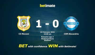 CS Mioveni vs. CSM Alexandria Vorhersage, Quoten und Wetttipps 24.02.2024