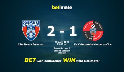 CSA Steaua Bucuresti gegen FK Csikszereda Miercurea Ciuc Vorhersage, Quoten und Wetttipps 30.04.2025
