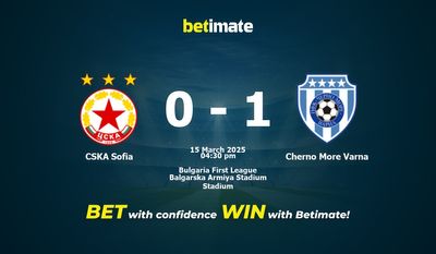 CSKA Sofia vs. Cherno More Varna – Vorhersage, Quoten und Wett-Tipps – 15.03.2025