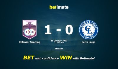 Defensor Sporting gegen Cerro Largo Vorhersage, Quoten und Wetttipps 21.10.2023