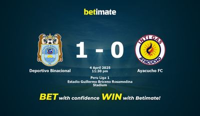 Deportivo Binacional vs. Ayacucho FC Vorhersage, Quoten und Wetttipps 04.04.2025