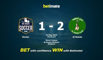 Dhofar vs. Al-Nahda Vorhersage, Quoten und Wetttipps 24.05.2024