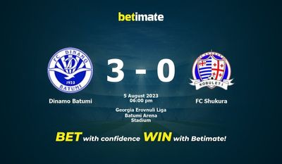 Dinamo Batumi gegen FC Shukura Vorhersage, Quoten und Wetttipps 08.05.2023