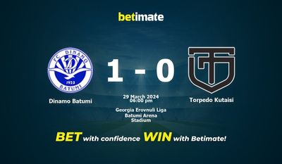 Vorhersage, Quoten und Wetttipps für Dinamo Batumi gegen Torpedo Kutaisi 29.03.2024