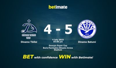 Dinamo Tbilisi vs. Dinamo Batumi Vorhersage, Quoten und Wetttipps 07.04.2023
