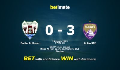 Dubba Al Husun vs. Al Ain SCC – Vorhersage, Quoten und Wett-Tipps – 29.03.2025