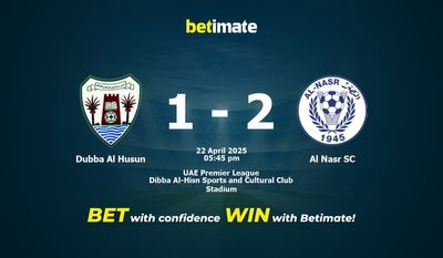 Dubba Al Husun vs. Al Nasr SC – Vorhersage, Quoten & Wett-Tipps 22.04.2025