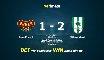 Dukla Praha B gegen FK Loko Vltavin Vorhersage, Quoten und Wetttipps 19.05.2024