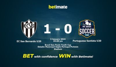 EC Sao Bernardo U20 gegen Portuguesa Santista U20 Vorhersage, Quoten und Wetttipps 01.03.2024